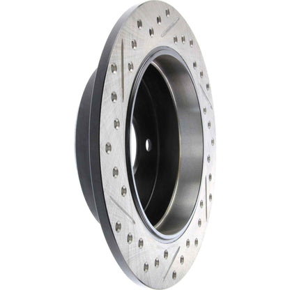 StopTech Sport Drilled/Slotted Brake Rotor; Rear Left