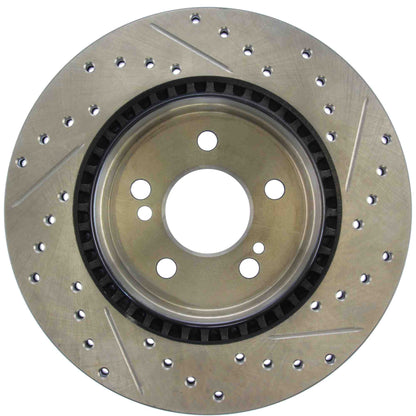 StopTech Sport Cryo Drilled/Slotted Brake Rotor; Rear Right