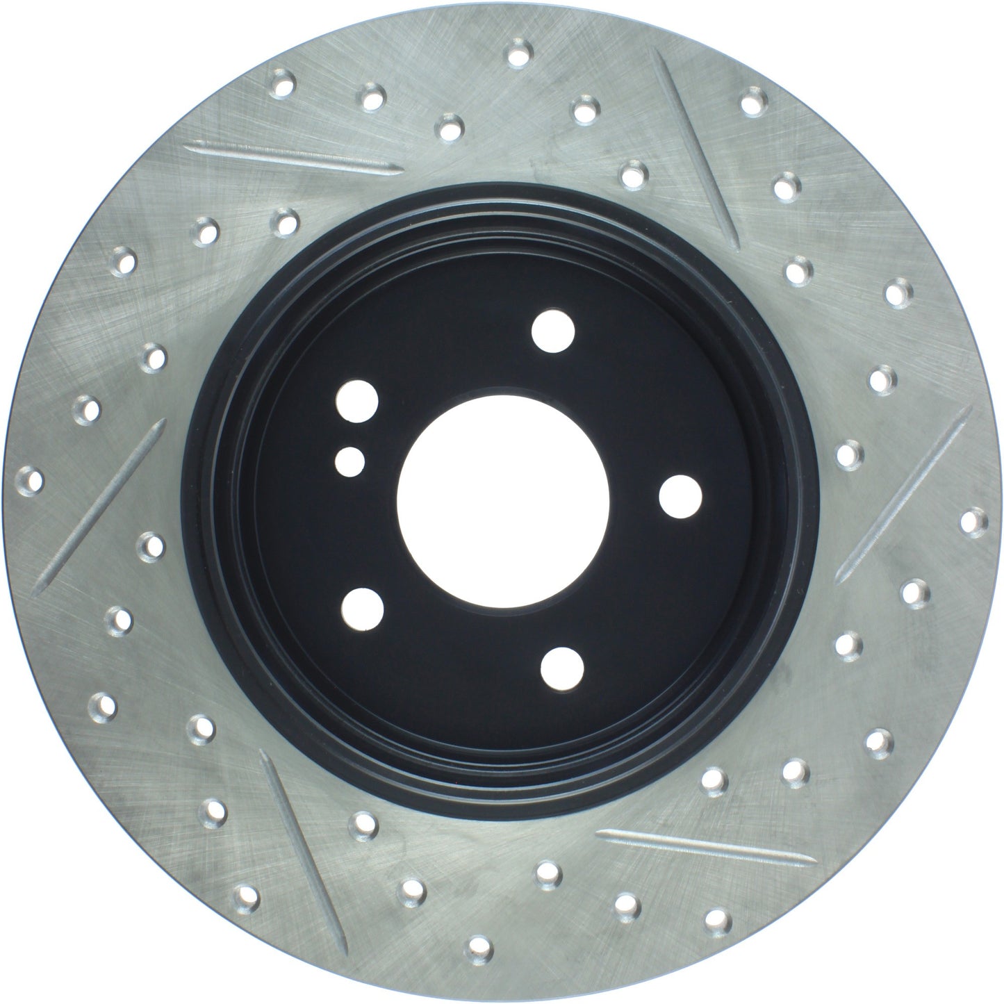 StopTech Mercedes Benz C Series/E Series/SLK Series Rear Right Slotted & Drilled Rotor 127.35034R