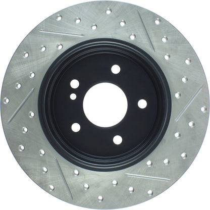 StopTech Mercedes Benz C Series/E Series/SLK Series Rear Right Slotted & Drilled Rotor 127.35034R