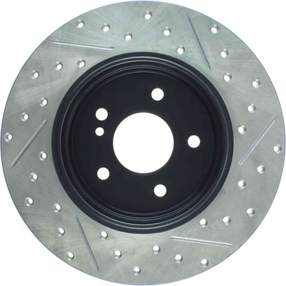 StopTech Mercedes Benz C Series/E Series/SLK Series Rear Right Slotted & Drilled Rotor 127.35034R
