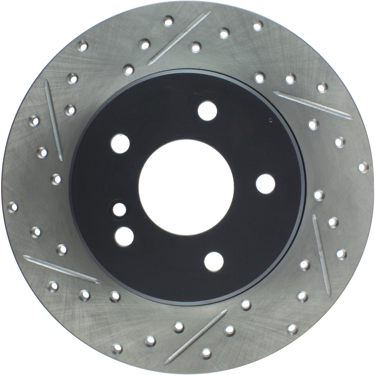 StopTech Mercedes Benz C Series/E Series/SLK Series Rear Right Slotted & Drilled Rotor 127.35034R