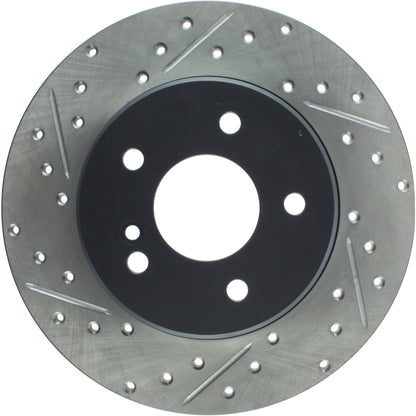 StopTech Mercedes Benz C Series/E Series/SLK Series Rear Right Slotted & Drilled Rotor 127.35034R