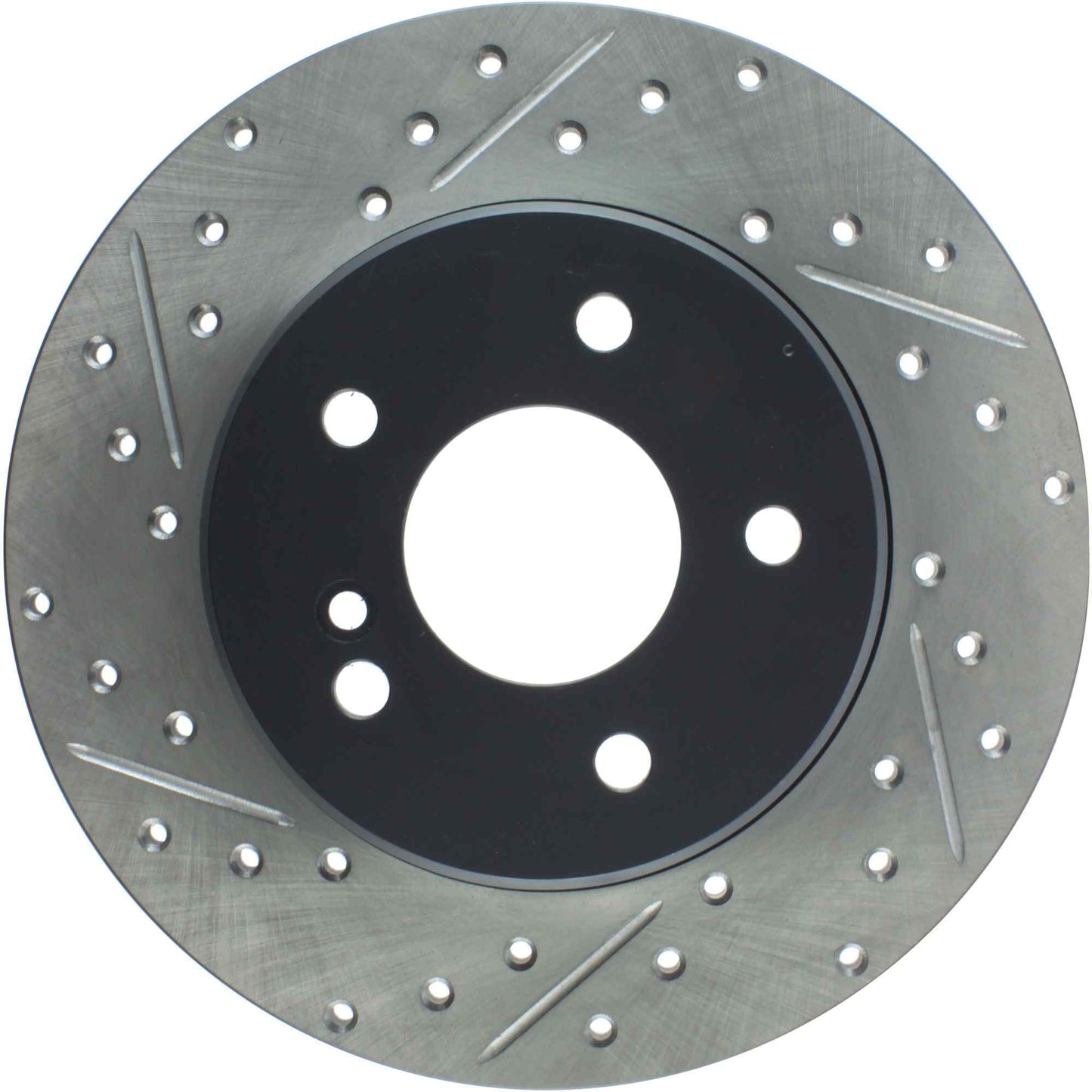 StopTech Mercedes Benz C Series/E Series/SLK Series Rear Right Slotted & Drilled Rotor 127.35034R