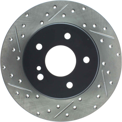 StopTech Mercedes Benz C Series/E Series/SLK Series Rear Right Slotted & Drilled Rotor 127.35034R