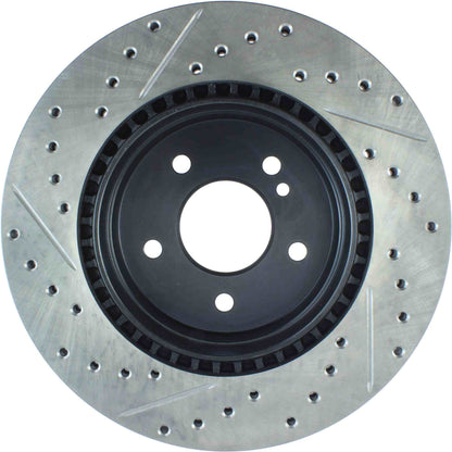 StopTech 05-06 Mercedes Benz C55 AMG Sportstop Slotted and Drilled Left Rear CRYO Rotor 127.35048CL