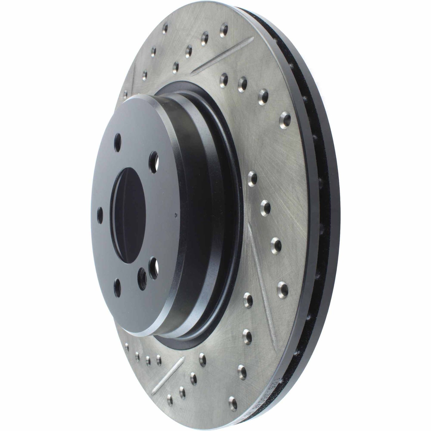 StopTech 05-06 Mercedes Benz C55 AMG Sportstop Slotted and Drilled Right Rear CRYO Rotor 127.35048CR