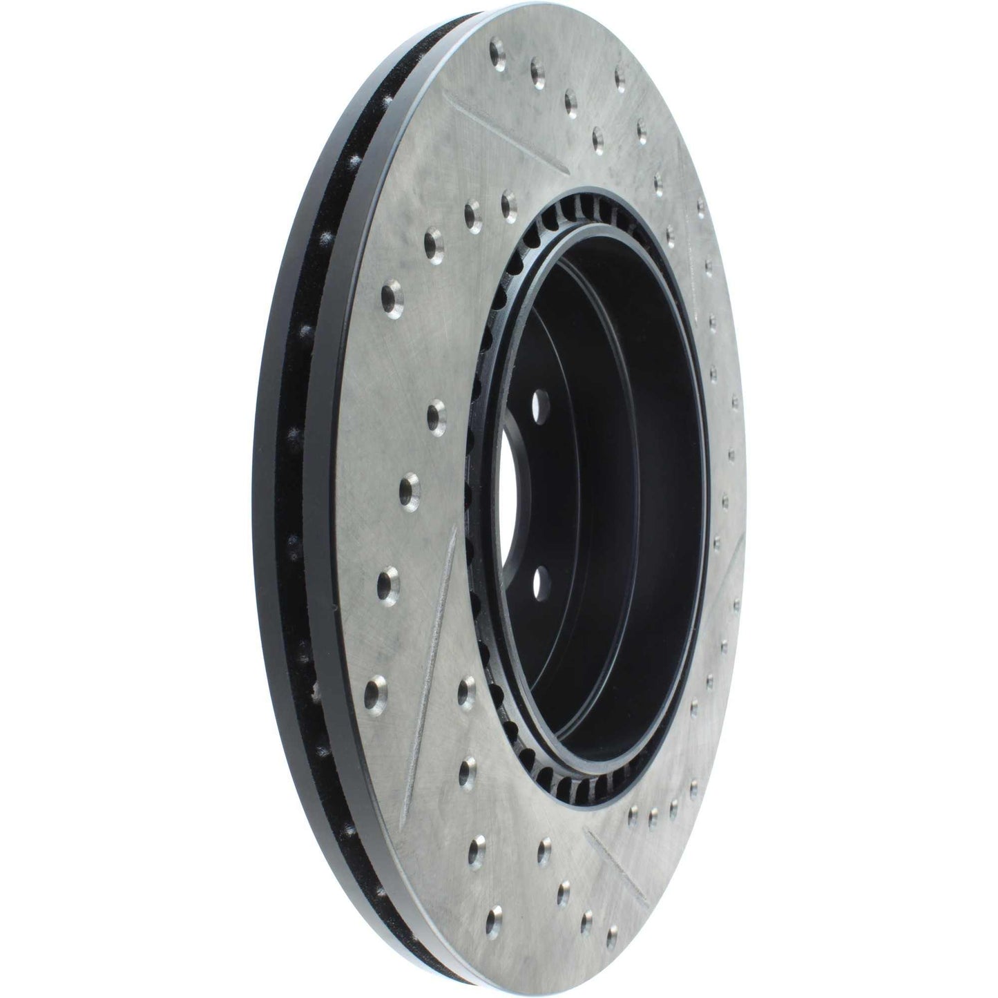 StopTech 05-06 Mercedes Benz C55 AMG Sportstop Slotted and Drilled Right Rear CRYO Rotor 127.35048CR