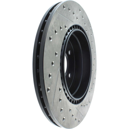 StopTech 05-06 Mercedes Benz C55 AMG Sportstop Slotted and Drilled Right Rear CRYO Rotor 127.35048CR