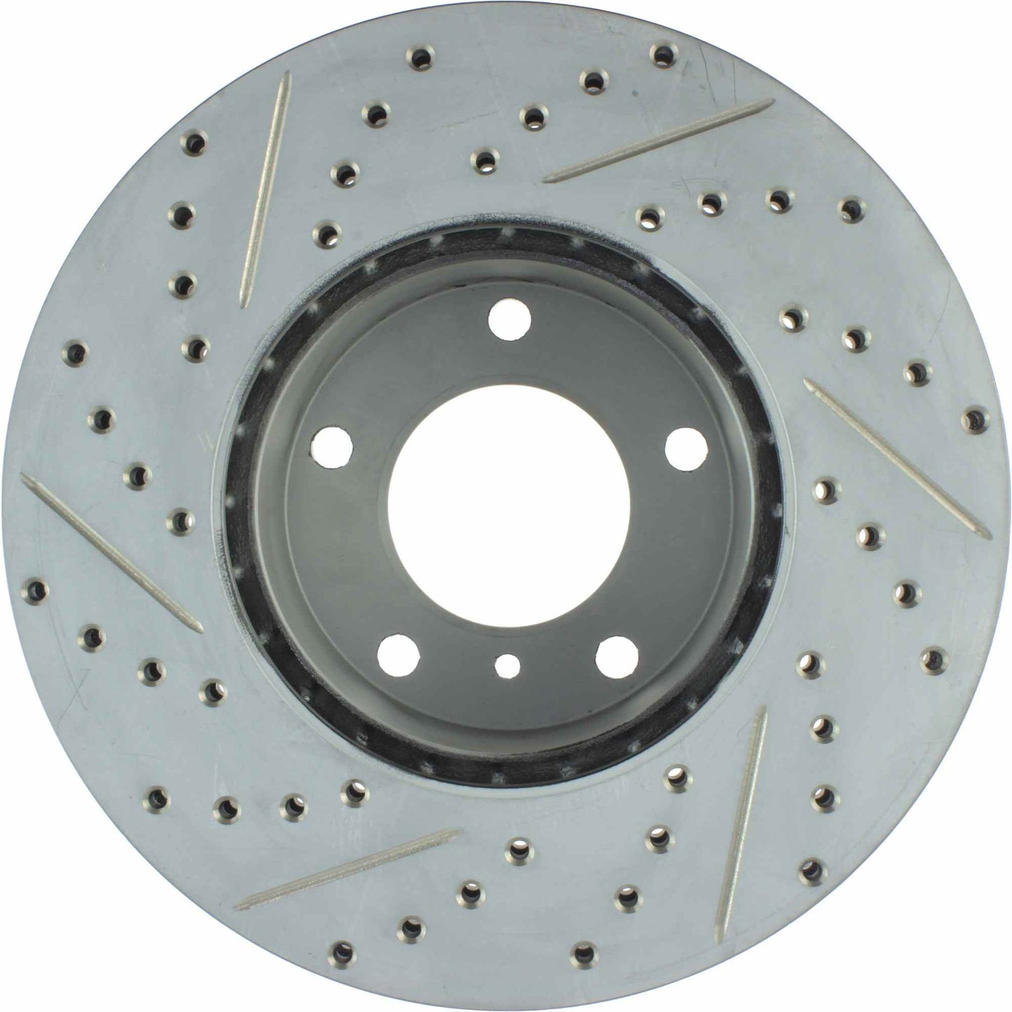 StopTech Sport Drilled/Slotted Brake Rotor; Front Left