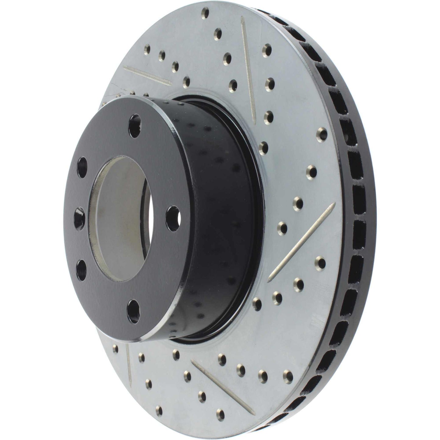 StopTech Sport Drilled/Slotted Brake Rotor; Front Left