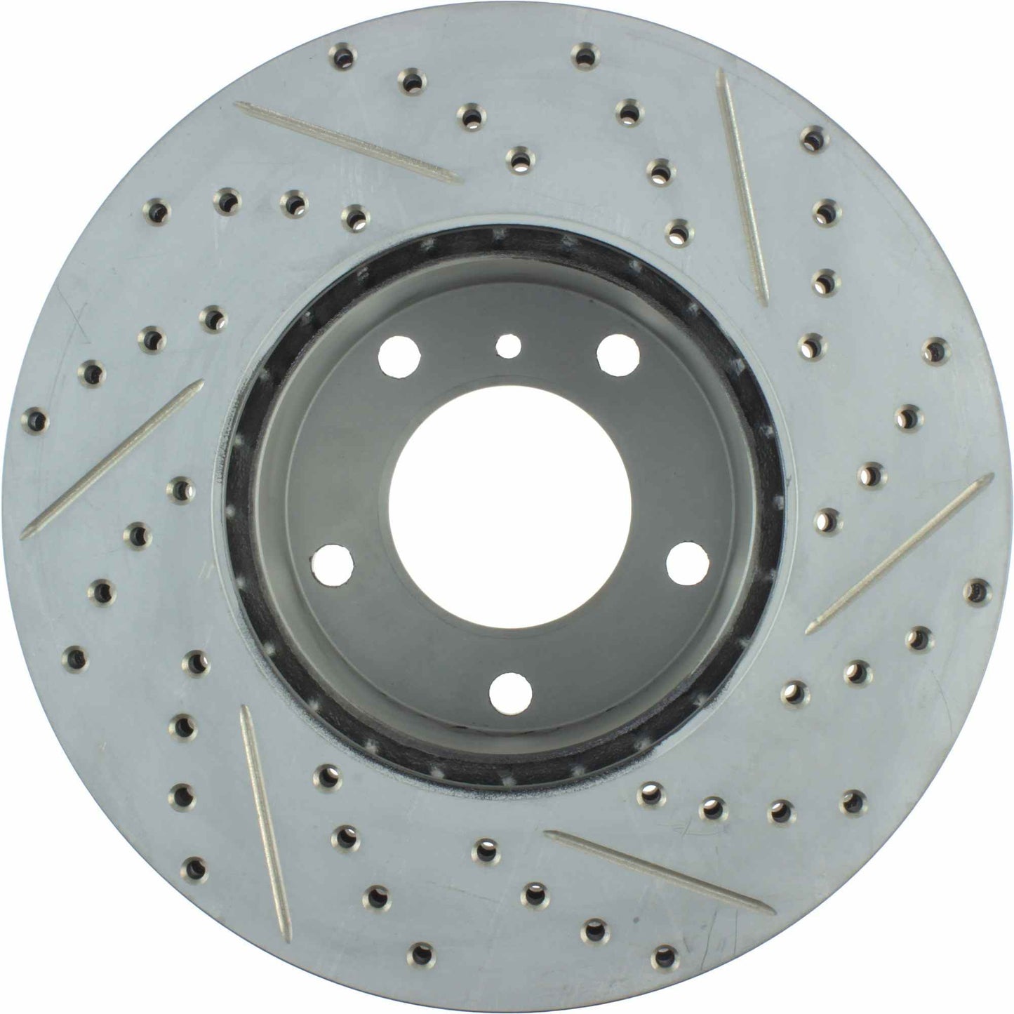 StopTech Sport Drilled/Slotted Brake Rotor; Front Right