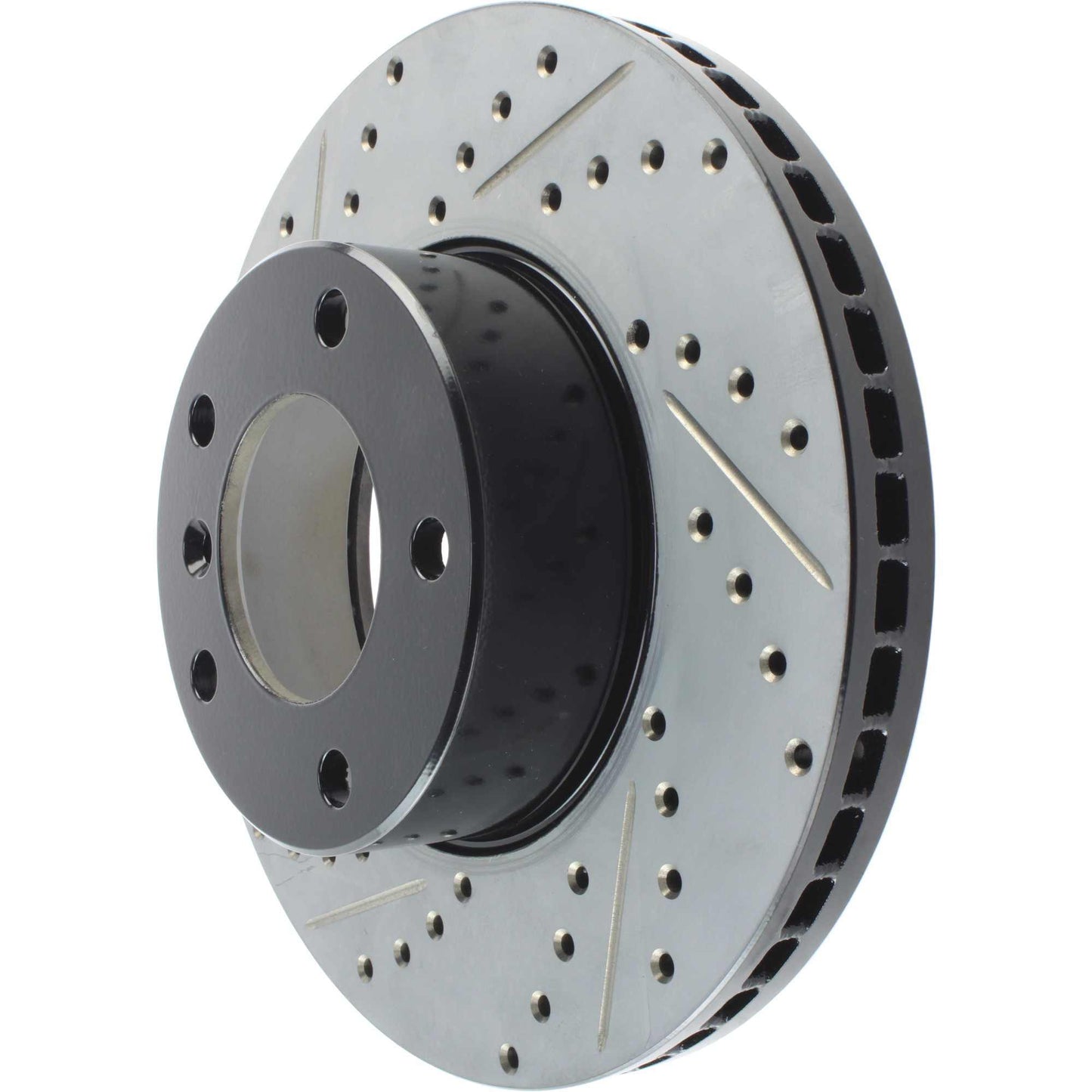 StopTech Sport Drilled/Slotted Brake Rotor; Front Right