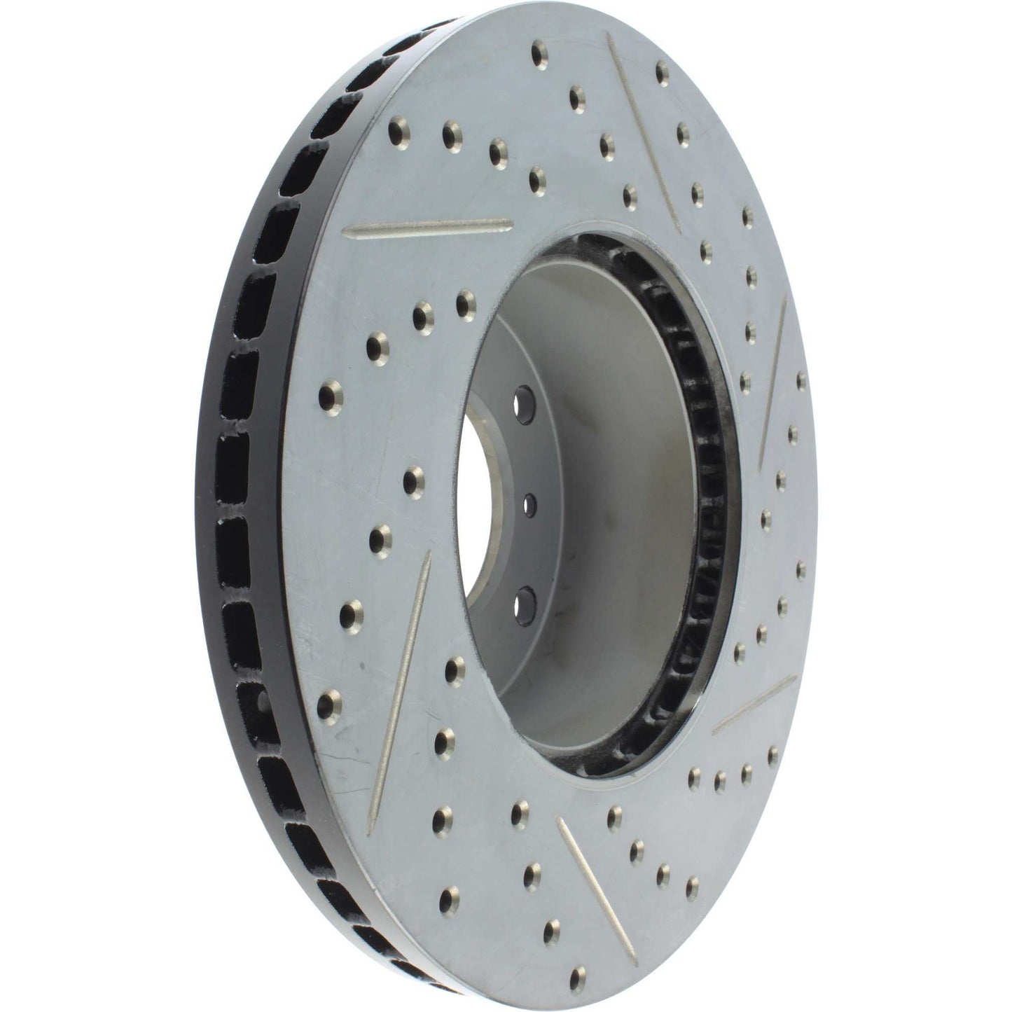StopTech Sport Drilled/Slotted Brake Rotor; Front Right