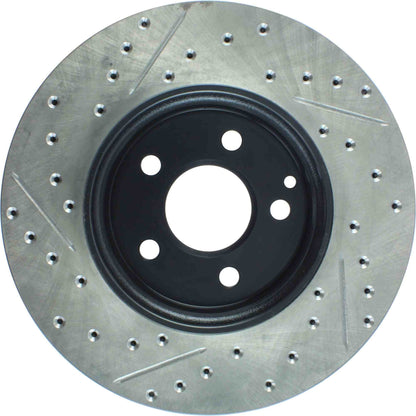 StopTech Sport Drilled/Slotted Brake Rotor; Front Left