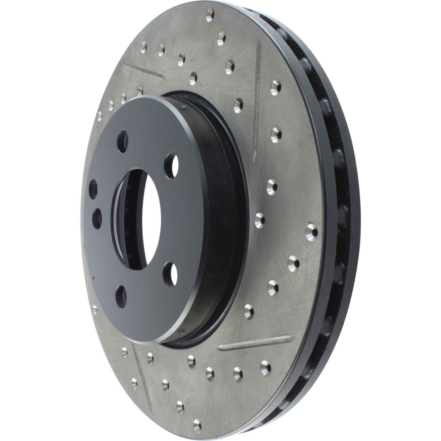 StopTech Sport Drilled/Slotted Brake Rotor; Front Left