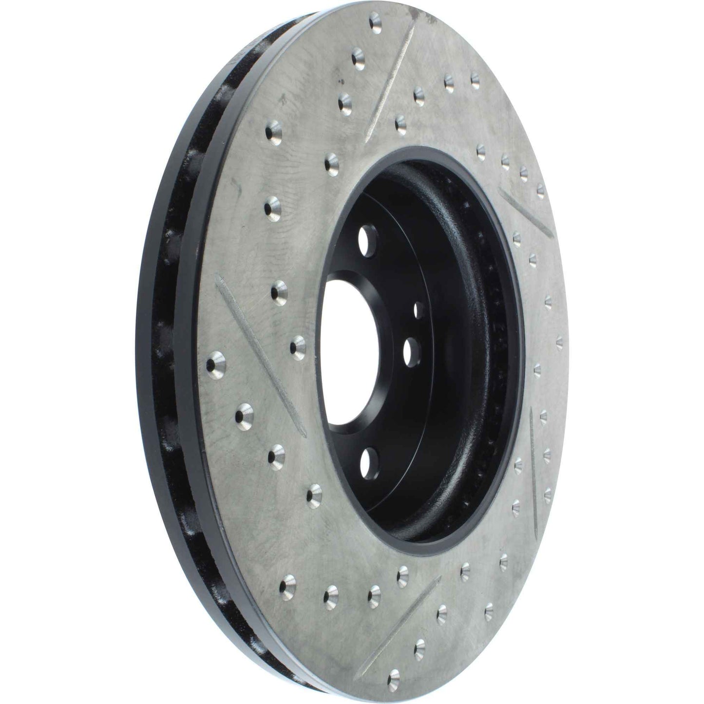 StopTech Sport Drilled/Slotted Brake Rotor; Front Left