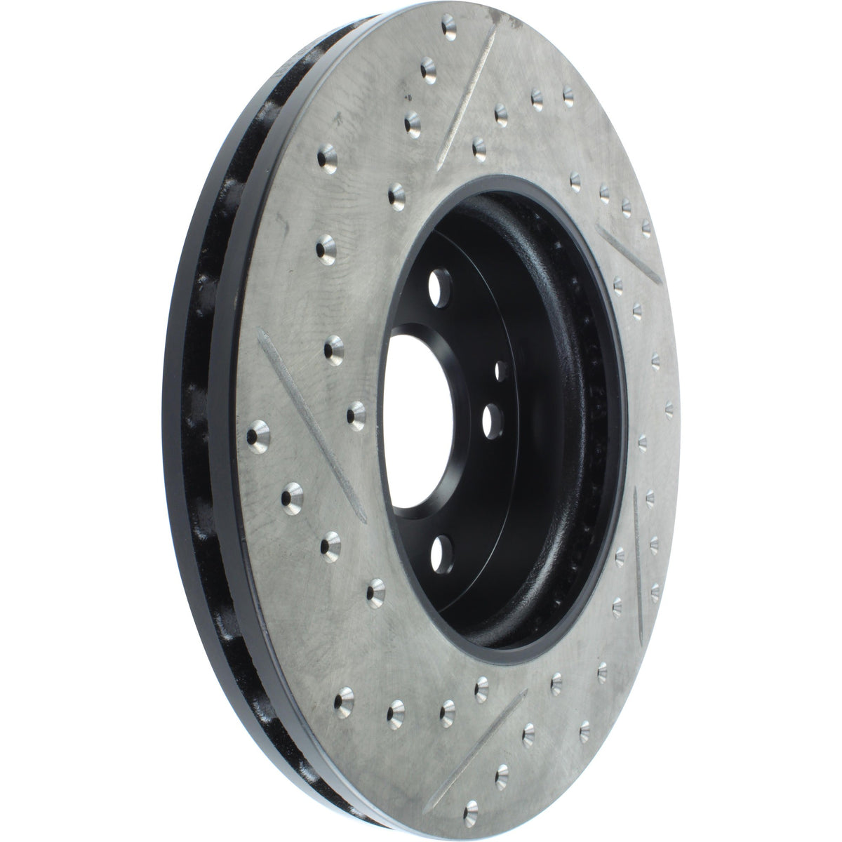 StopTech Sport Drilled/Slotted Brake Rotor; Front Left