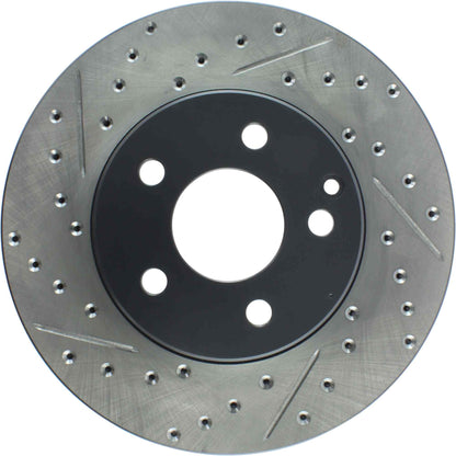 StopTech Sport Drilled/Slotted Brake Rotor; Front Right
