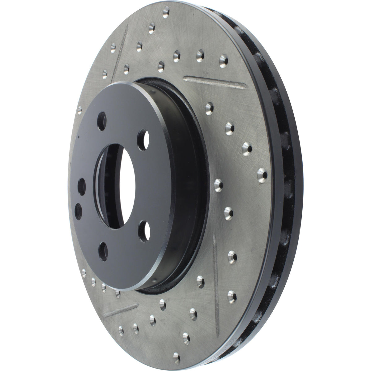 StopTech Sport Drilled/Slotted Brake Rotor; Front Right