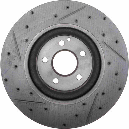 StopTech 05-09 Mercedes Benz CLS500/CLS550 / 09 E500/E550 Slotted & Drilled Left Front Rotors 127.35080L