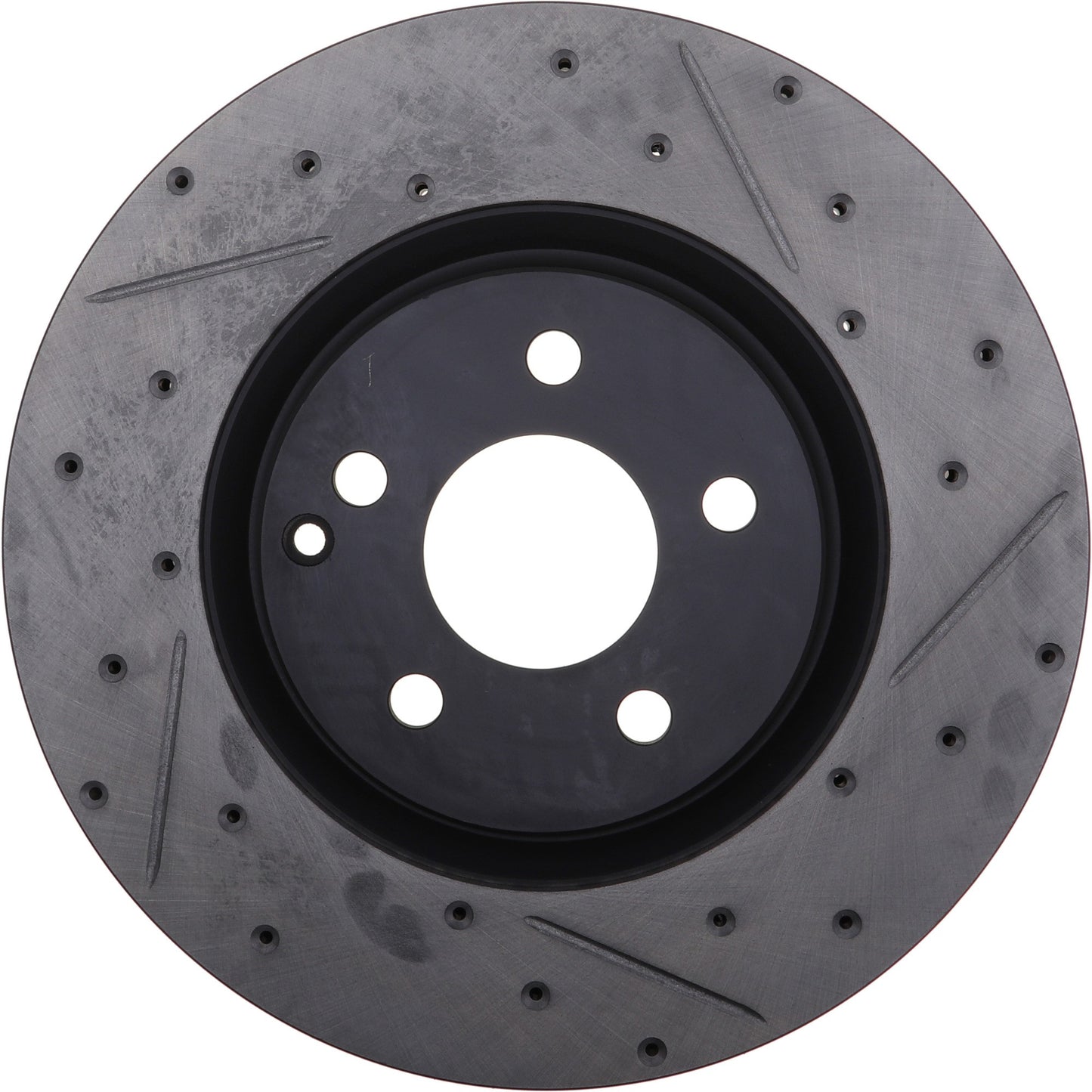 StopTech 05-09 Mercedes Benz CLS500/CLS550 / 09 E500/E550 Slotted & Drilled Left Front Rotors 127.35080L