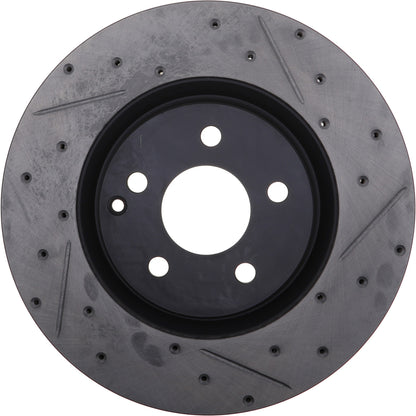 StopTech 05-09 Mercedes Benz CLS500/CLS550 / 09 E500/E550 Slotted & Drilled Left Front Rotors 127.35080L