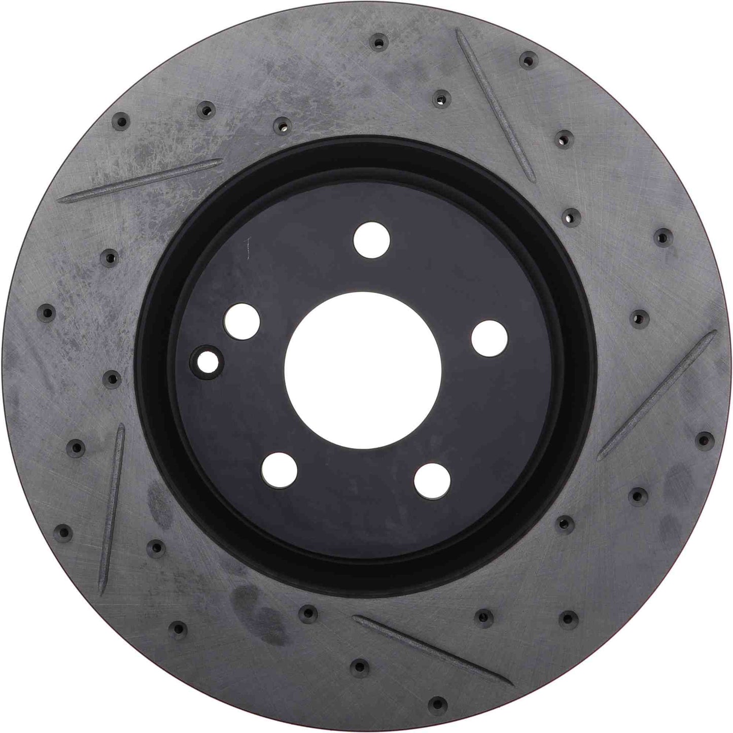 StopTech 05-09 Mercedes Benz CLS500/CLS550 / 09 E500/E550 Slotted & Drilled Left Front Rotors 127.35080L