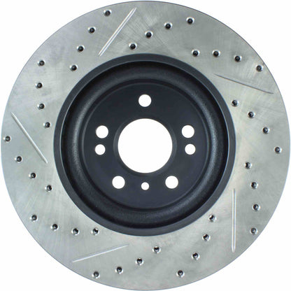 StopTech 06-12 Mercedes R350 Slotted & Drilled Front Left Cryo Sport Brake Rotor 127.35089CL