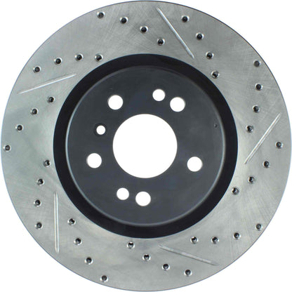 StopTech 06-12 Mercedes R350 Slotted & Drilled Front Left Cryo Sport Brake Rotor 127.35089CL