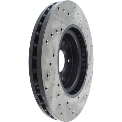 StopTech 06-12 Mercedes R350 Slotted & Drilled Front Right Cryo Sport Brake Rotor 127.35089CR