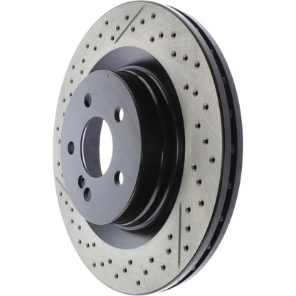 Centric Parts Disc Brake Rotor Premium OE Style Drilled and Slotted with Electro coating finish for 2008-2015 Mercedes-Benz C63 AMG 127.35119