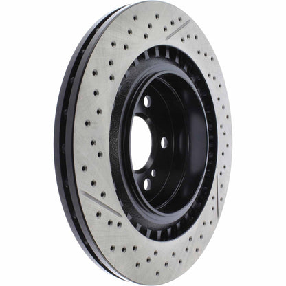 Centric Parts Disc Brake Rotor Premium OE Style Drilled and Slotted with Electro coating finish for 2008-2015 Mercedes-Benz C63 AMG 127.35119