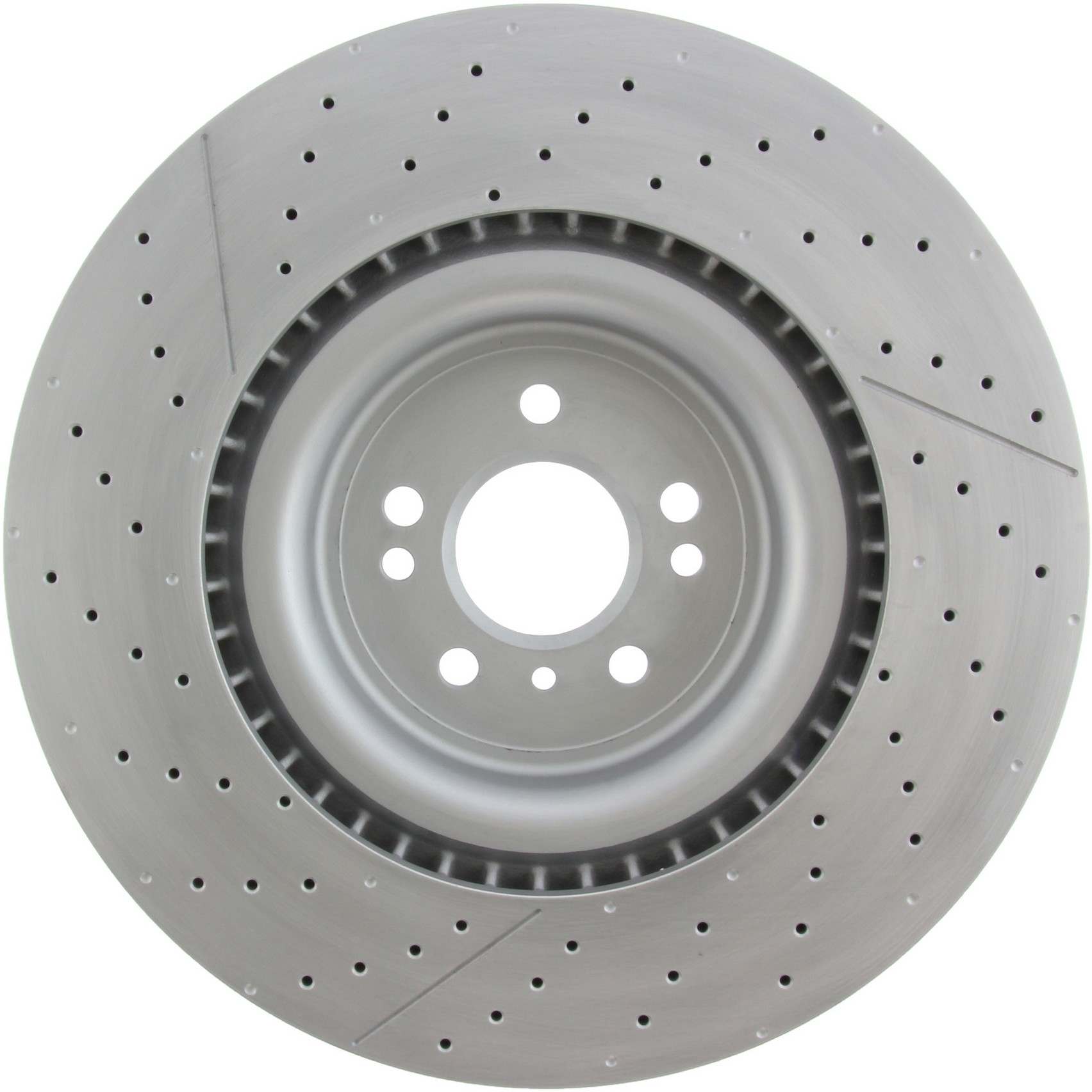 Stoptech Centric C-Tek 12-15 Mercedes-Benz ML63 AMG High Carbon OE Design Slotted / Drilled 1PC Brake Rotor 127.35130