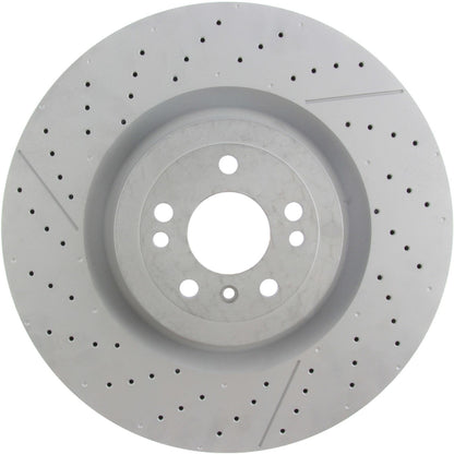 Centric Parts Disc Brake Rotor Premium OE Style Drilled and Slotted with Electro Coating for 2013-2016 Mercedes-Benz GL63 AMG, 2017-2019 GLE43/GLE63/GLS63/GLS550, 2012-2015 ML63 AMG