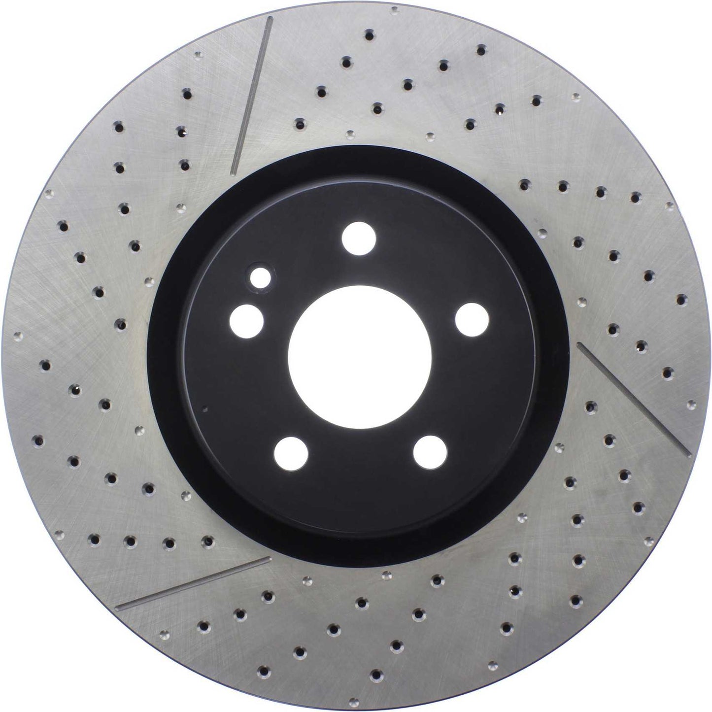 Stoptech Centric 14-19 Mercedes CLA45 AMG / 14-19 Mercedes GLA45 AMG Slotted & Drilled Frt Sport Brake Rotor 127.35158