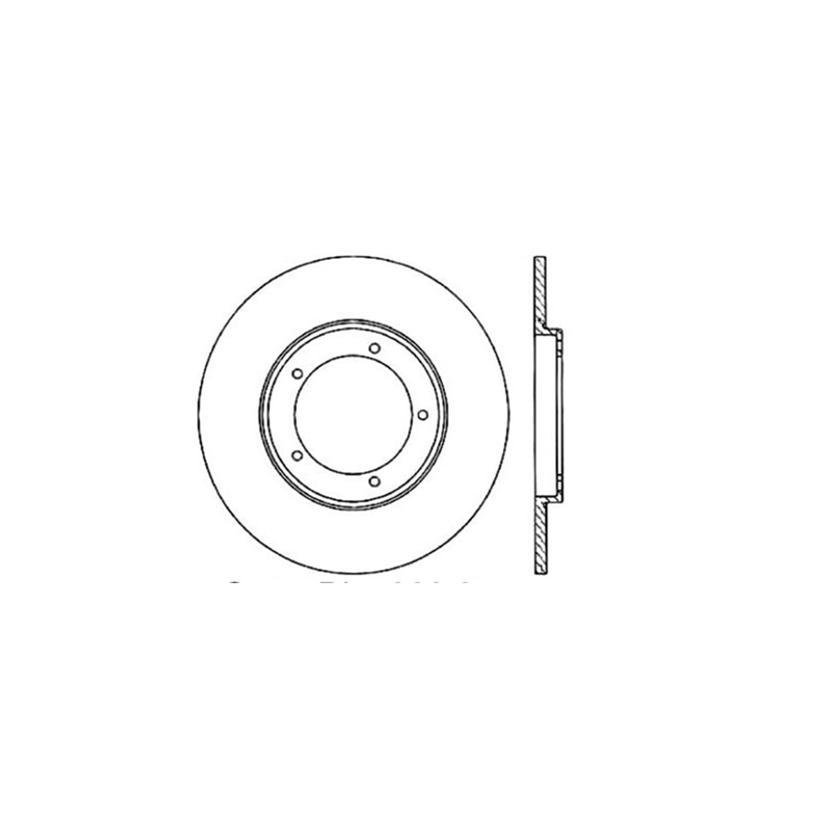 StopTech  Sport Drilled/Slotted Brake Rotor; Front Right