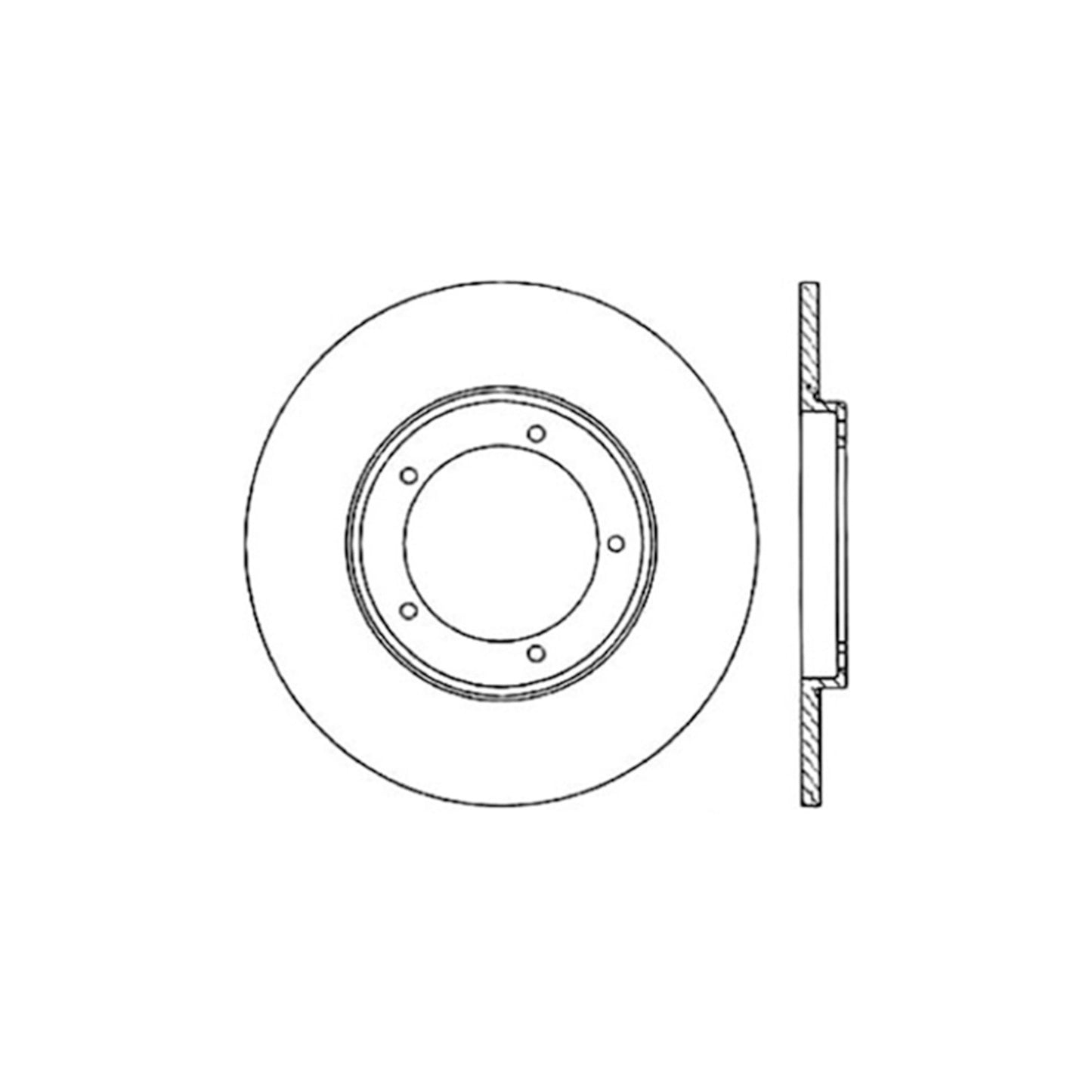 StopTech  Sport Drilled/Slotted Brake Rotor; Front Right