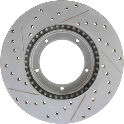 StopTech 65-88 Porsche 944 (Exc Turbo) Slotted & Drilled Left Front Rotor 127.37001L
