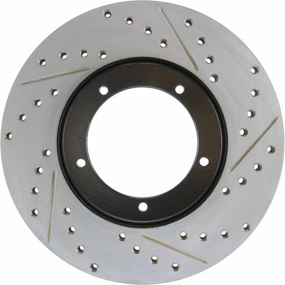 StopTech 65-88 Porsche 944 (Exc Turbo) Slotted & Drilled Left Front Rotor 127.37001L