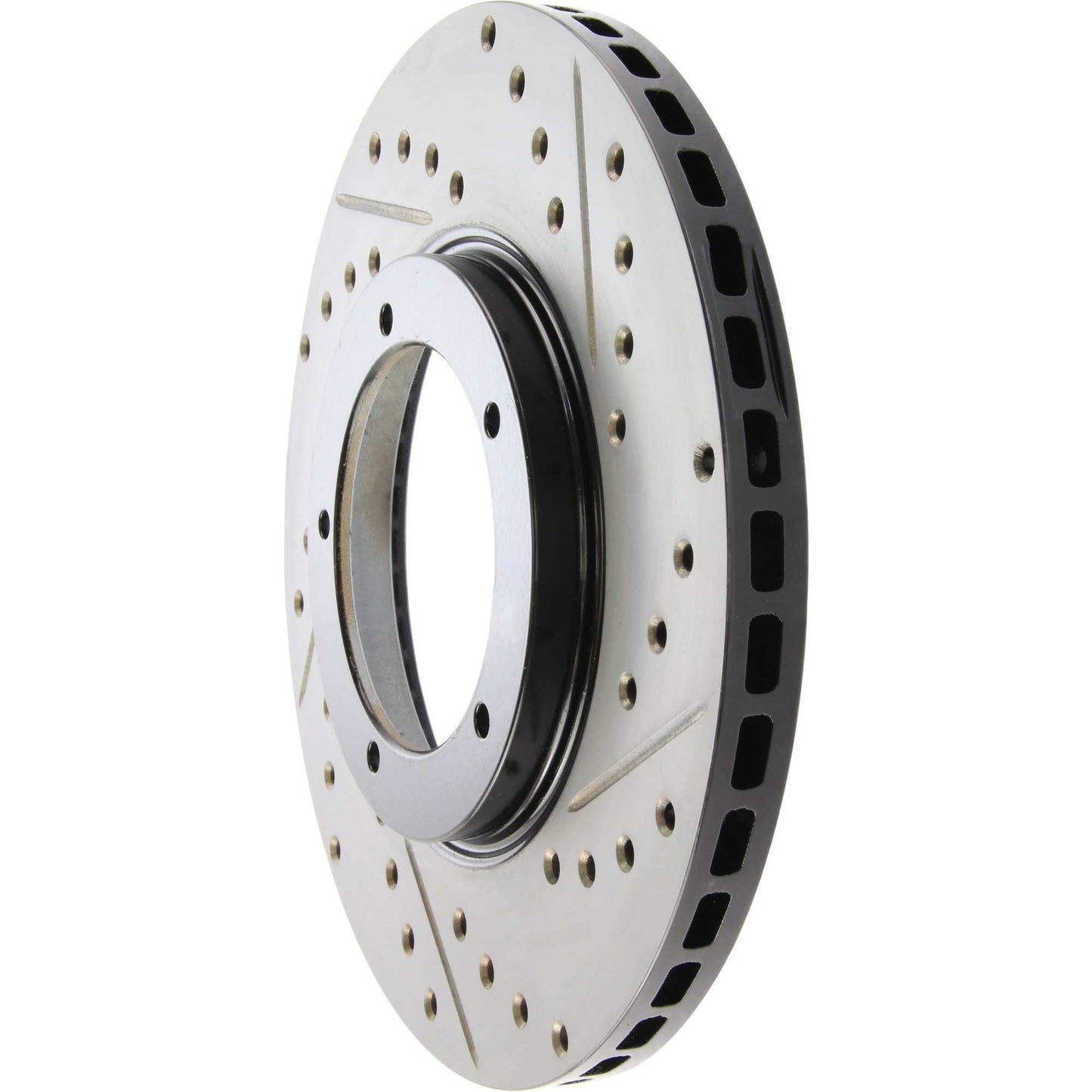 StopTech 65-88 Porsche 944 (Exc Turbo) Slotted & Drilled Left Front Rotor 127.37001L