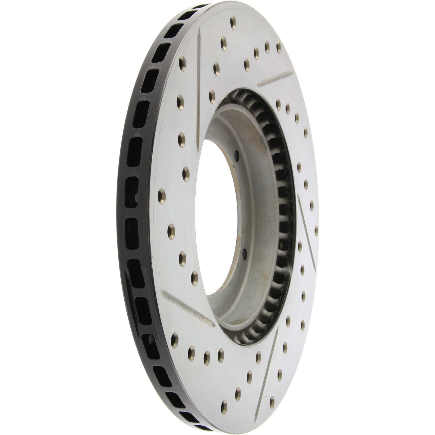 StopTech 65-88 Porsche 944 (Exc Turbo) Slotted & Drilled Left Front Rotor 127.37001L