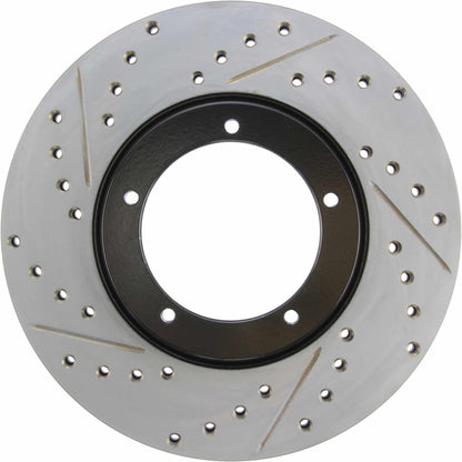 StopTech 65-88 Porsche 944 (Exc Turbo) Slotted & Drilled Right Front Rotor 127.37001R