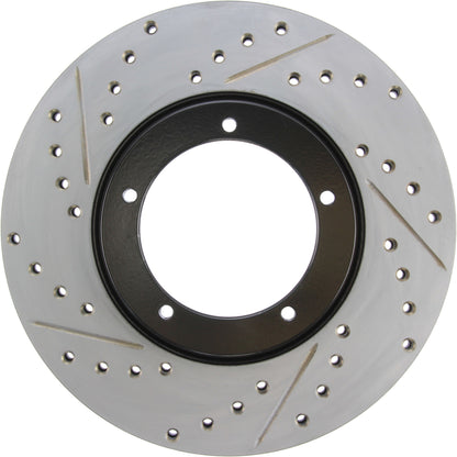 StopTech 65-88 Porsche 944 (Exc Turbo) Slotted & Drilled Right Front Rotor 127.37001R