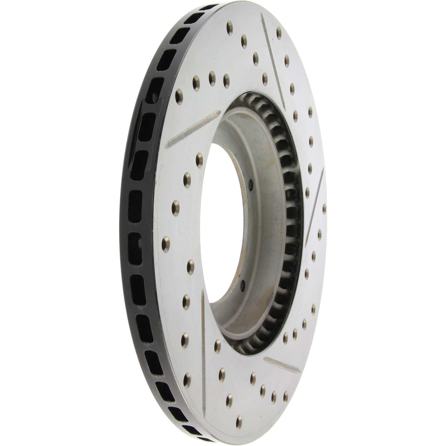StopTech 65-88 Porsche 944 (Exc Turbo) Slotted & Drilled Right Front Rotor 127.37001R