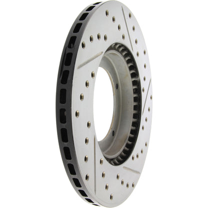 StopTech 65-88 Porsche 944 (Exc Turbo) Slotted & Drilled Right Front Rotor 127.37001R