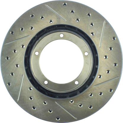 StopTech Slotted & Drilled Sport Brake Rotor 127.37018R