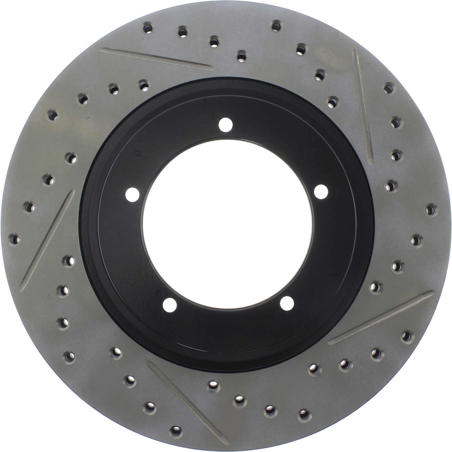 StopTech Sport Drilled/Slotted Brake Rotor; Front Left
