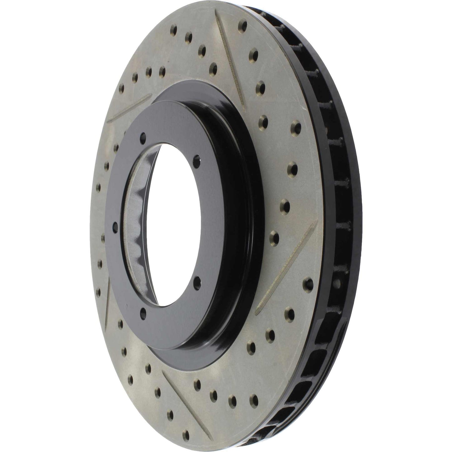 StopTech Sport Drilled/Slotted Brake Rotor; Front Left