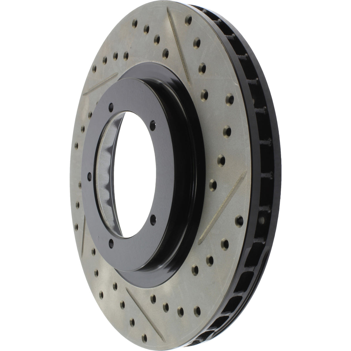 StopTech Sport Drilled/Slotted Brake Rotor; Front Left